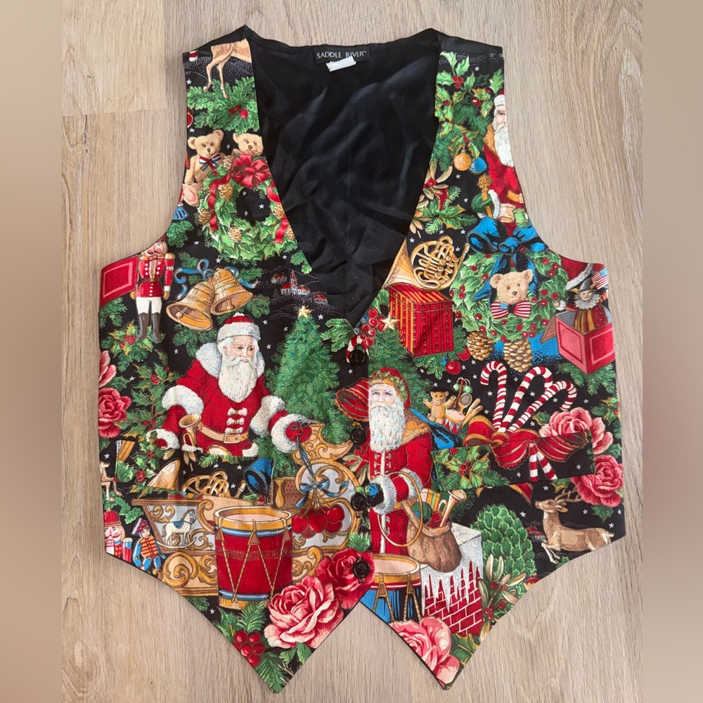 Vintage Saddle River Christmas Vest - Size Small/Medium